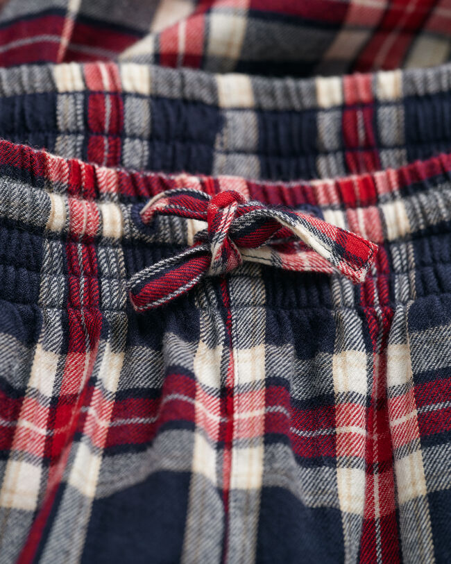 Teens-malliston ruudulliset flanellipyjamahousut