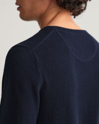 Puuvillapikeeneulepusero, py&ouml;re&auml; p&auml;&auml;ntie