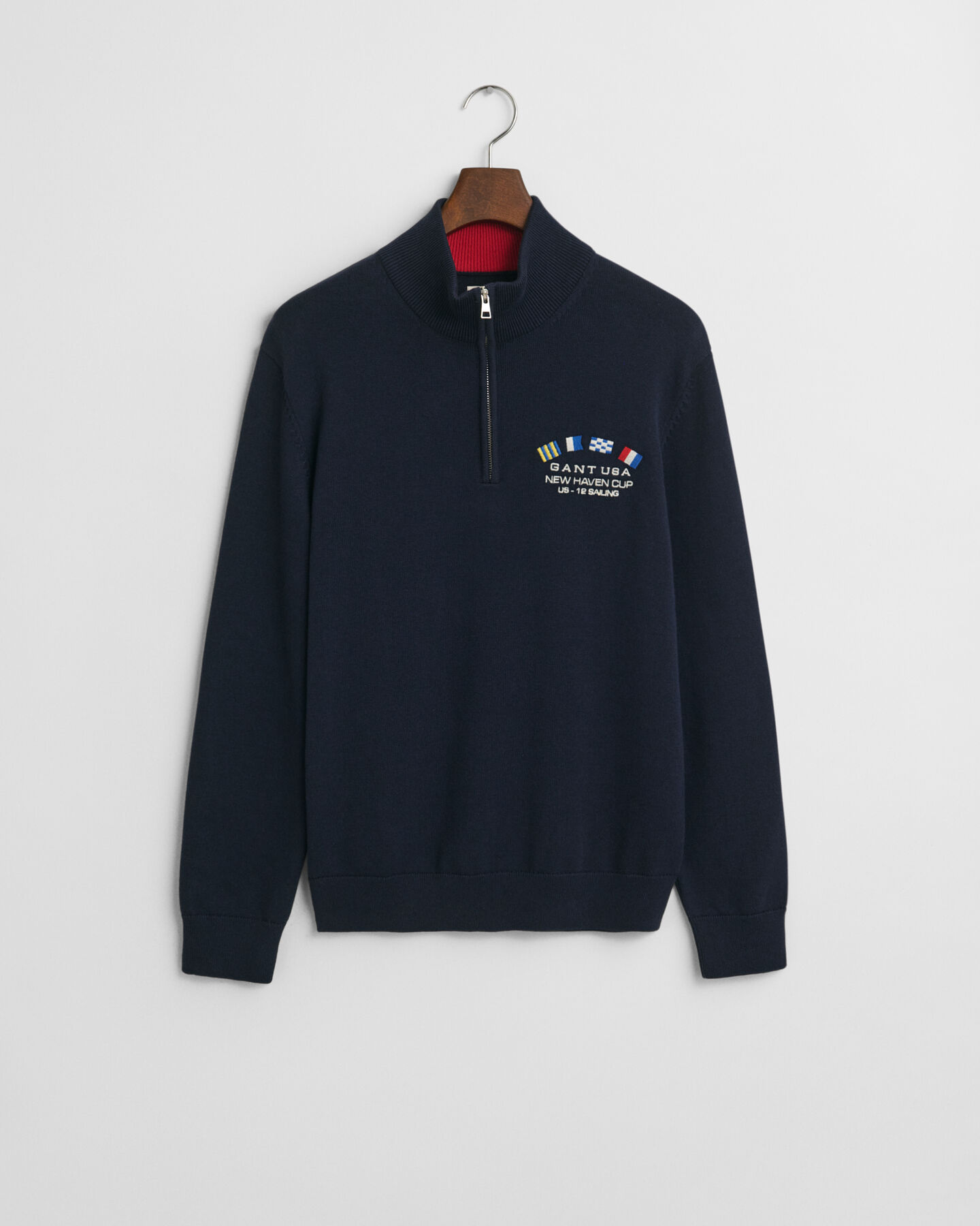 Nautical Flags ‑neulepusero vetoketjukauluksella