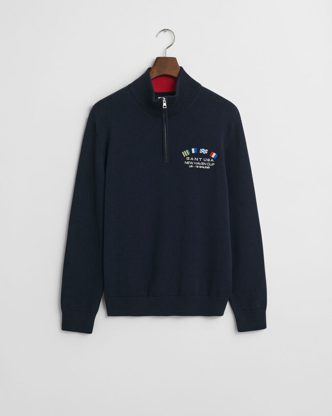 Nautical Flags ‑neulepusero vetoketjukauluksella