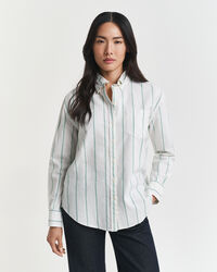 Relaxed fit ‑mitoitettu raidallinen Classic-oxford-paita