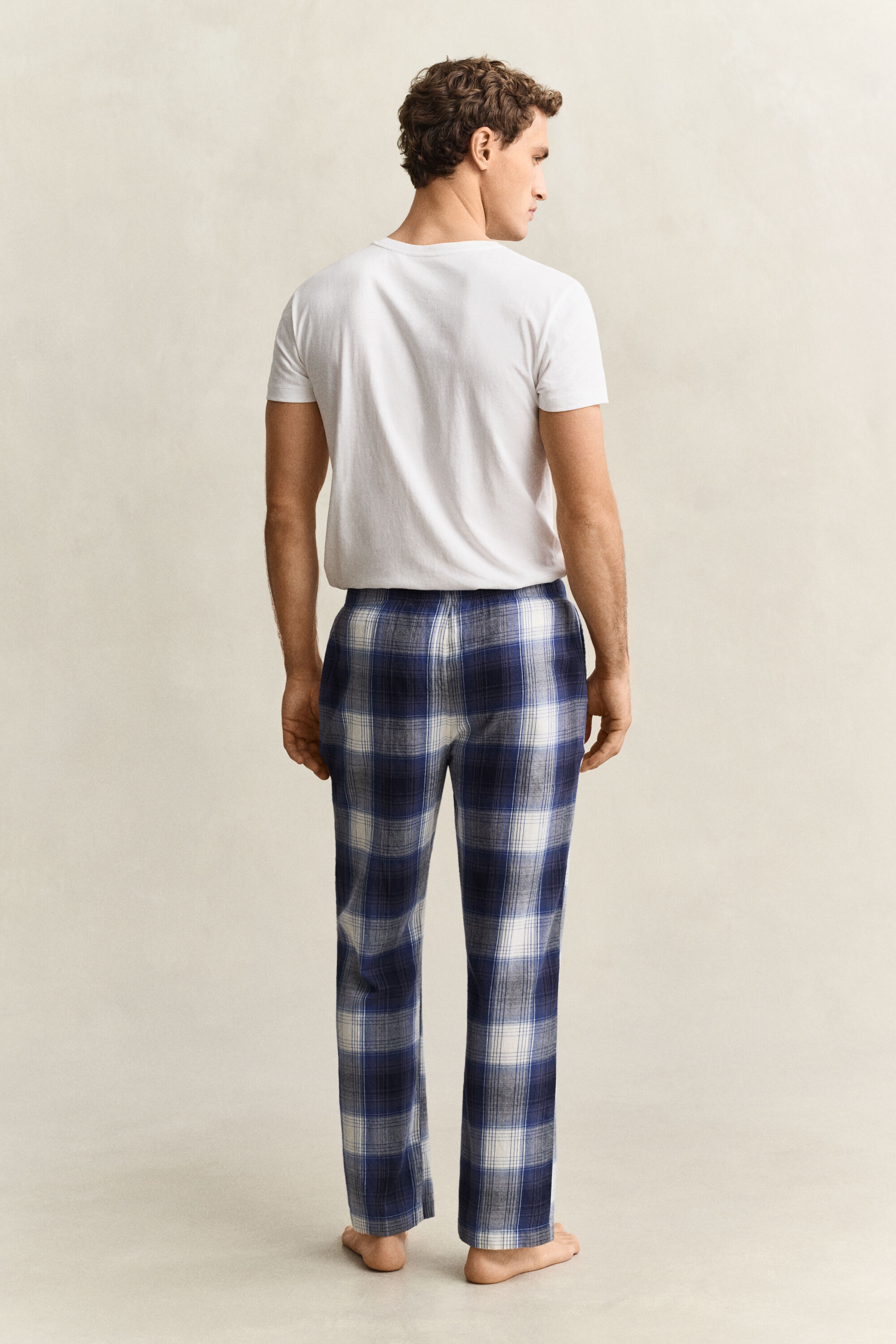 Ruudulliset flanellipyjamahousut