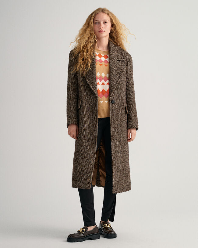 Fairisle-neulepusero, py&ouml;re&auml; p&auml;&auml;ntie