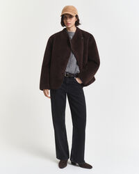 Kašmirvillainen palmikkoneulepusero, pyöreä pääntie