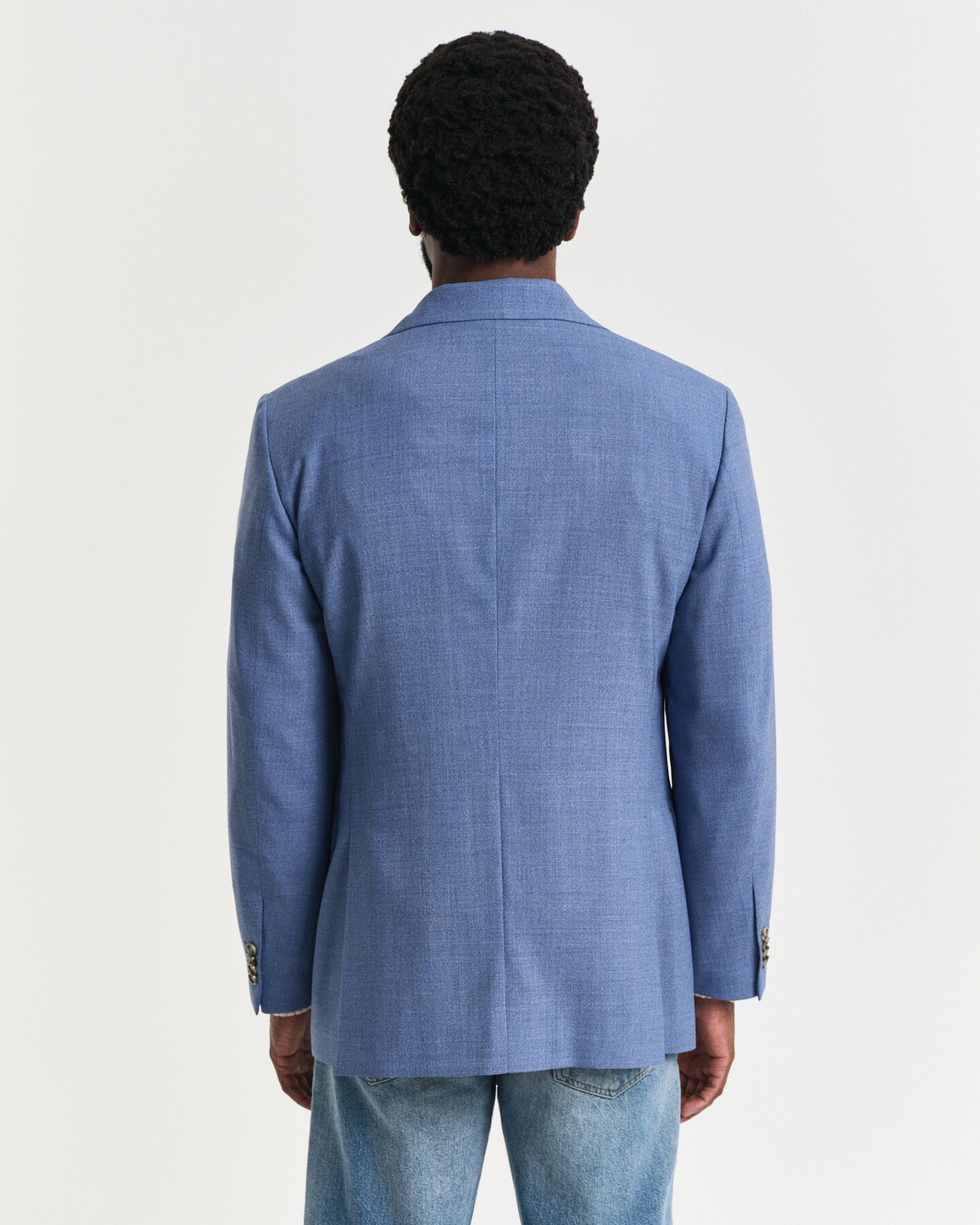 Regular fit ‑mitoitettu villakankainen Mouliné-puvuntakki