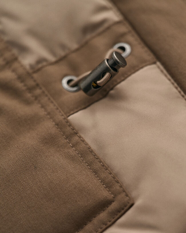 Topattu flanellikankainen maastotakki