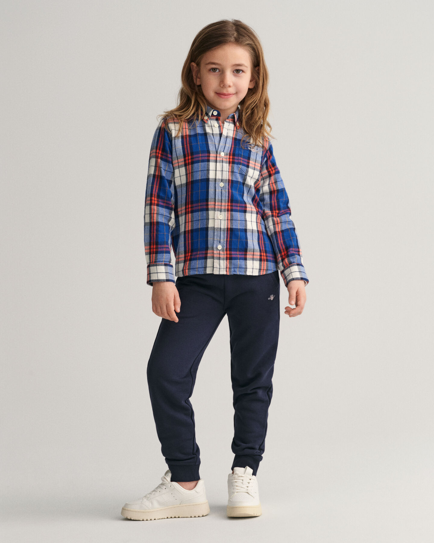 Kids-malliston regular fit ‑mitoitettu ruudullinen flanellipaita