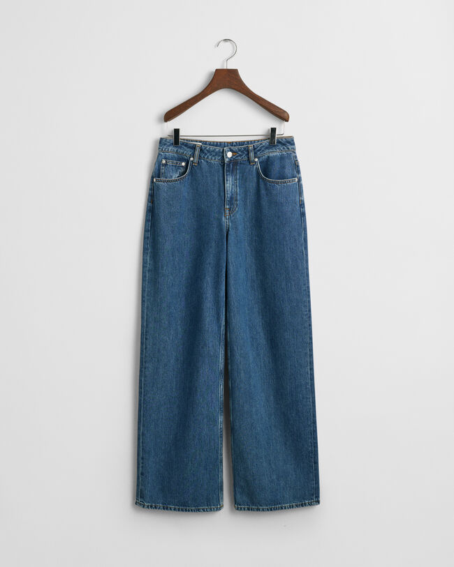 Relaxed fit ‑mitoitetut joustofarkut