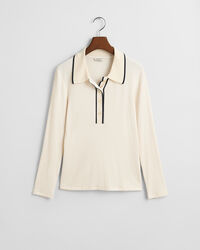 Pitkähihainen pikeepaita joustinneuletta