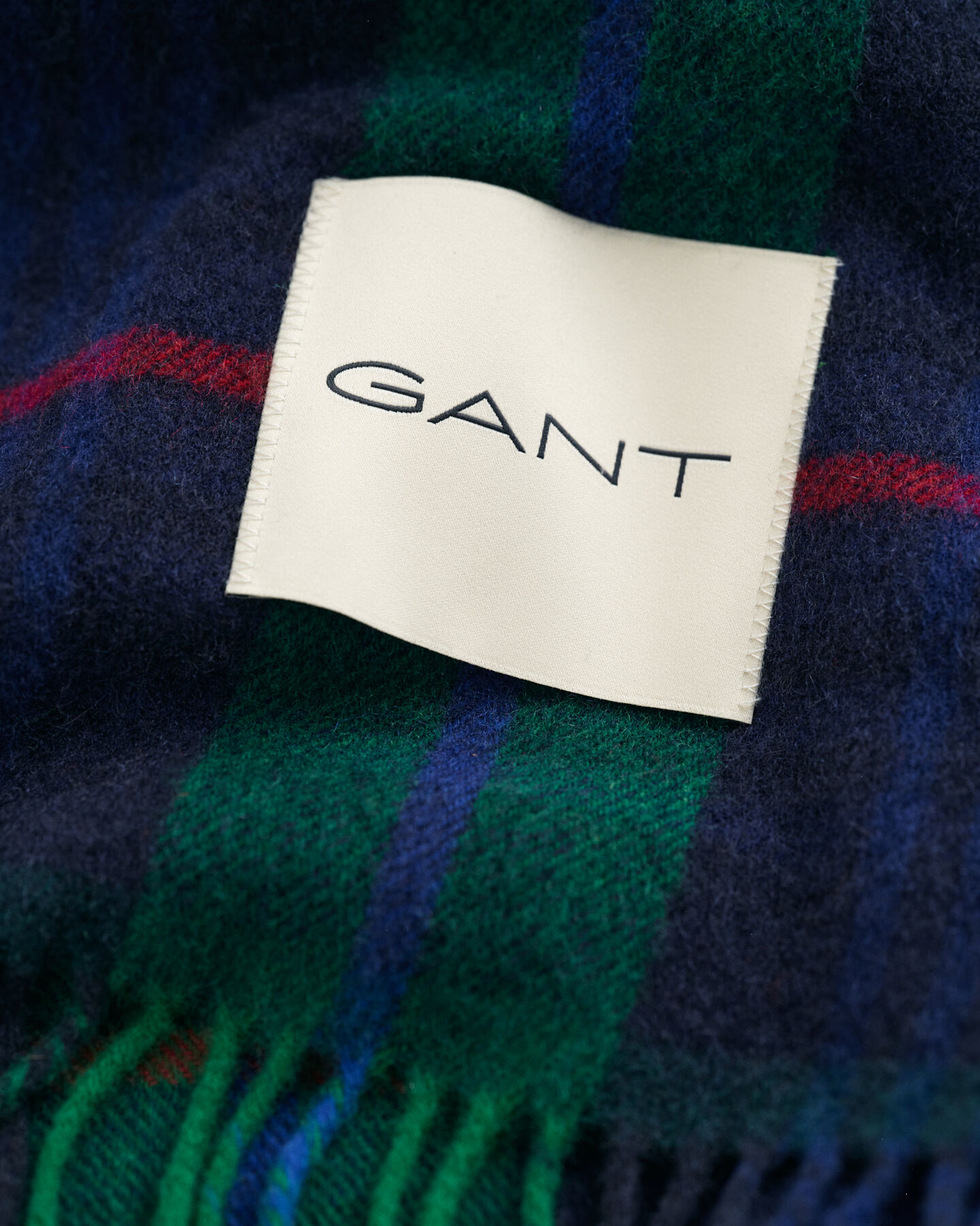 Ruudullinen kašmirsekoitteinen kaulaliina