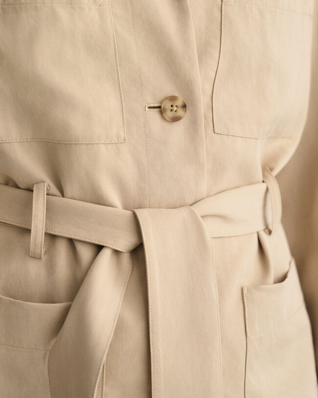 Regular fit ‑mitoitettu vyöllinen bleiseritakki