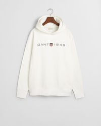 Painatuksella varustettu huppari