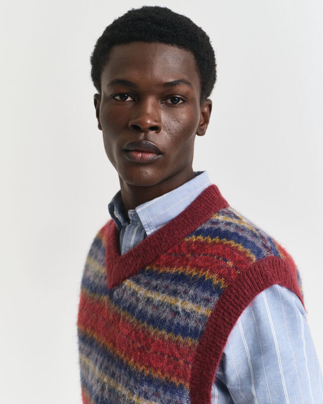 Harjattu Fair Isle ‑liivi