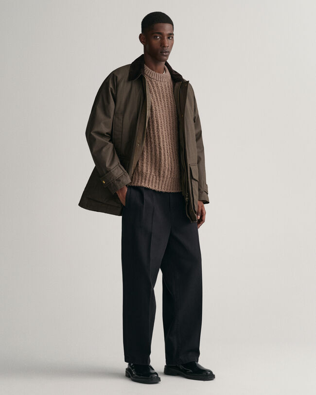 Vahapintainen puuvillatakki