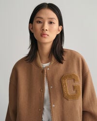 Villatvillikankainen GANT Varsity Jacket ‑takki