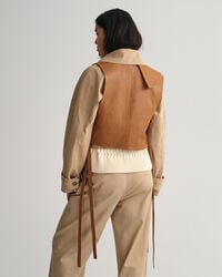 Pelkistetty nahkaliivi