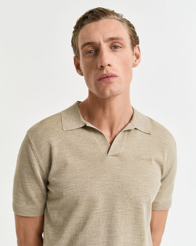 Lyhythihainen Sunfaded-pikeeneulepusero