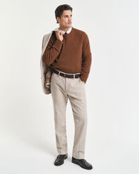 Slim fit ‑mitoitetut Donegal-puvunhousut