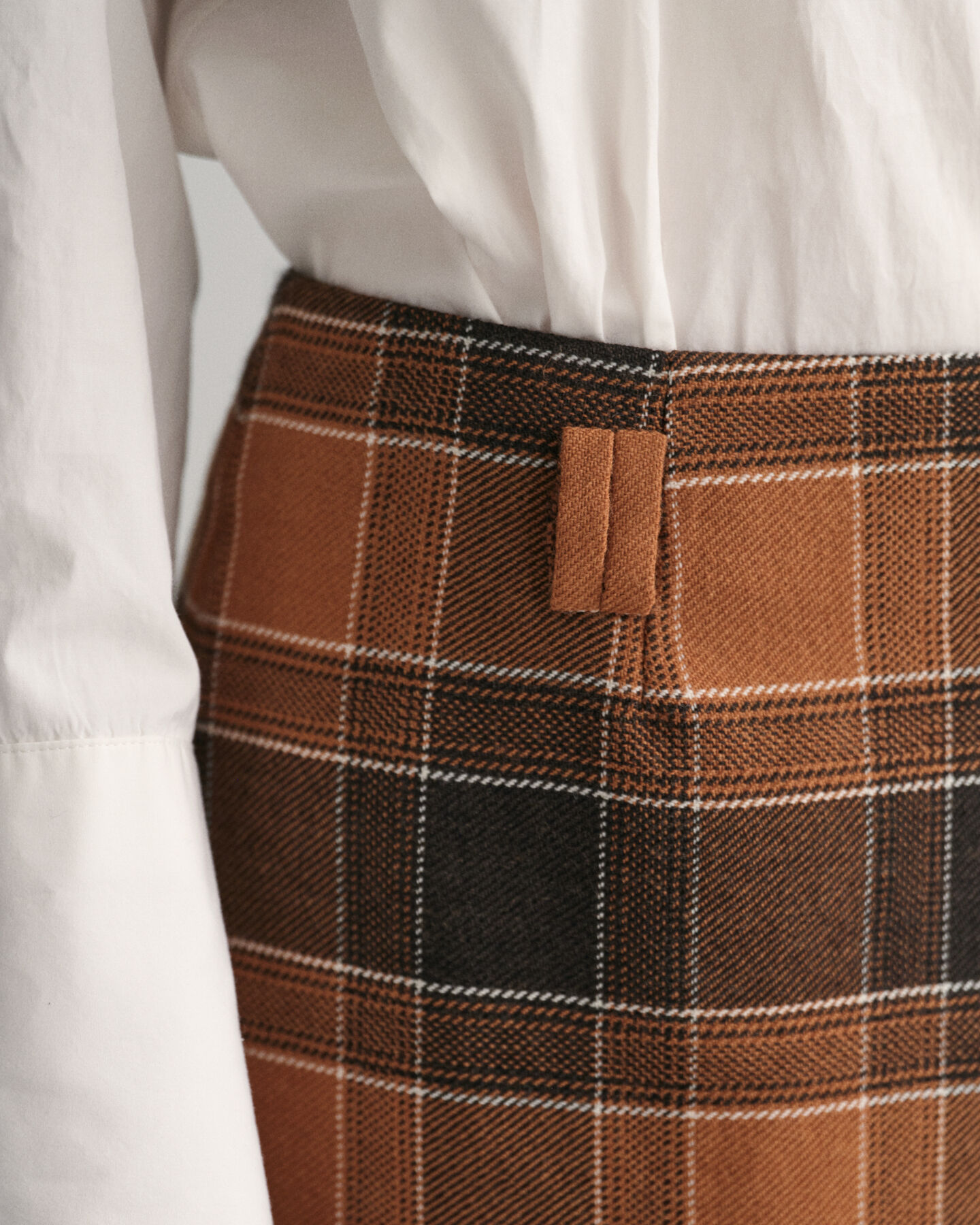 Ruudullinen villakankainen minihame