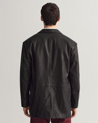 Oversized fit ‑mitoitettu nahkableiseri