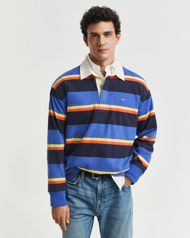 Moniväriraidallinen Heavy Rugger ‑paita