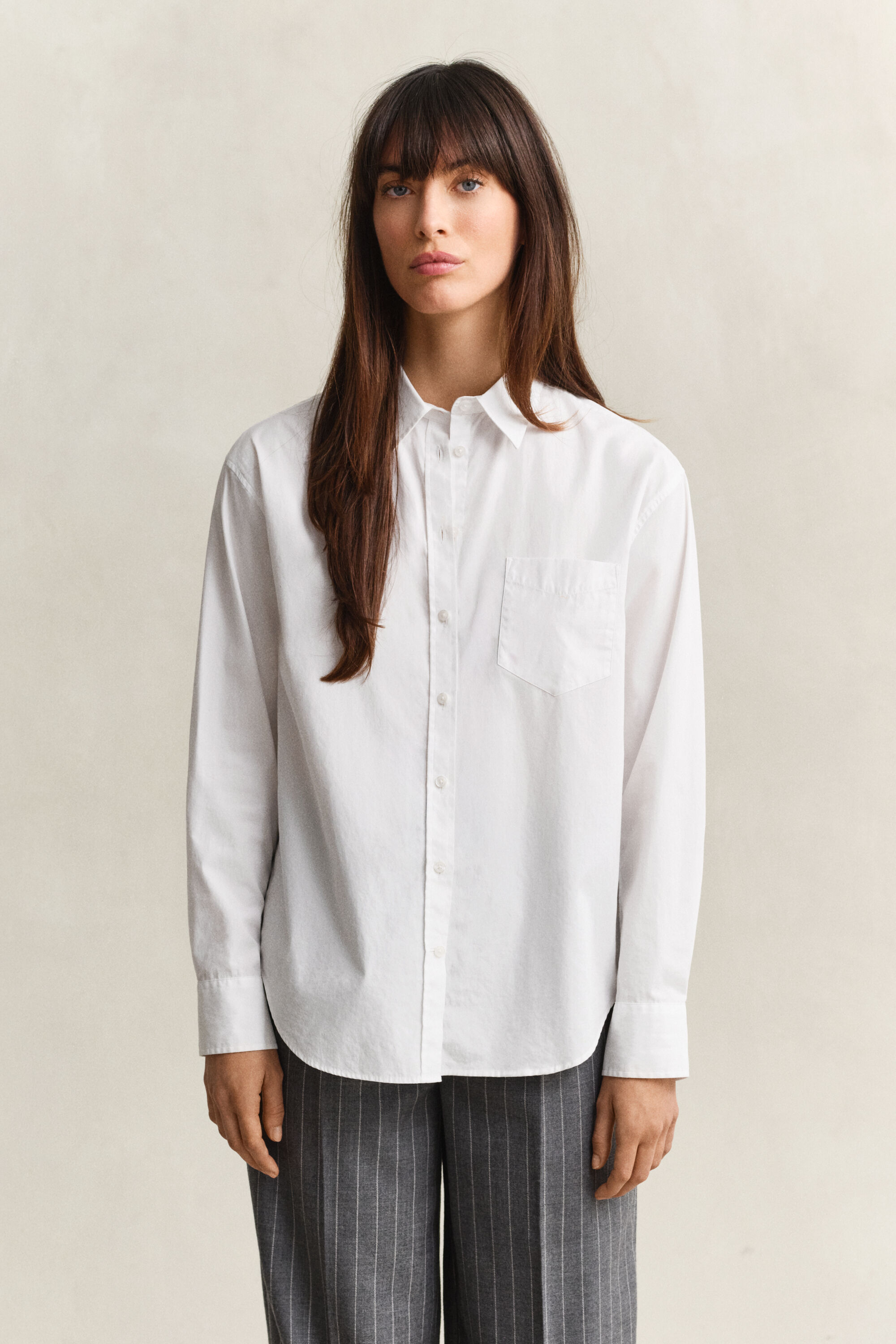 Relaxed fit ‑mitoitettu Classic-popliinipaita