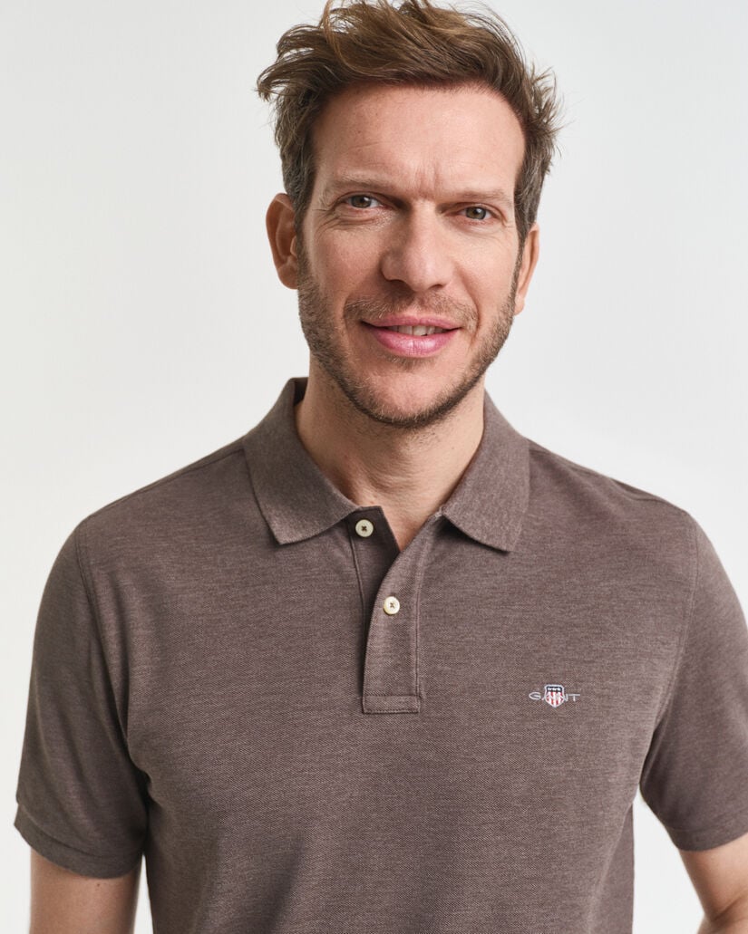 Regular fit -mitoitettu Shield-pikeepaita