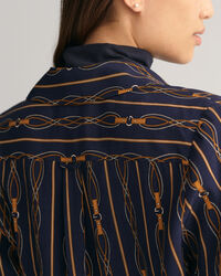 Regular fit ‑mitoitettu raidallinen Rope-kietaisumekko