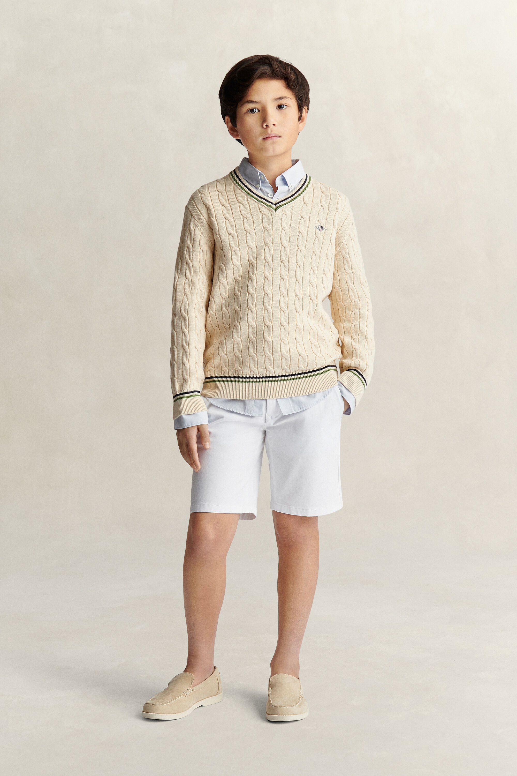 Teen Boys ‑malliston krikettineulepusero