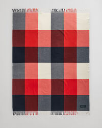 Ruudullinen torkkupeitto hienosta merinovillasta