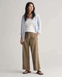 Relaxed Fit Tie Waist Pants