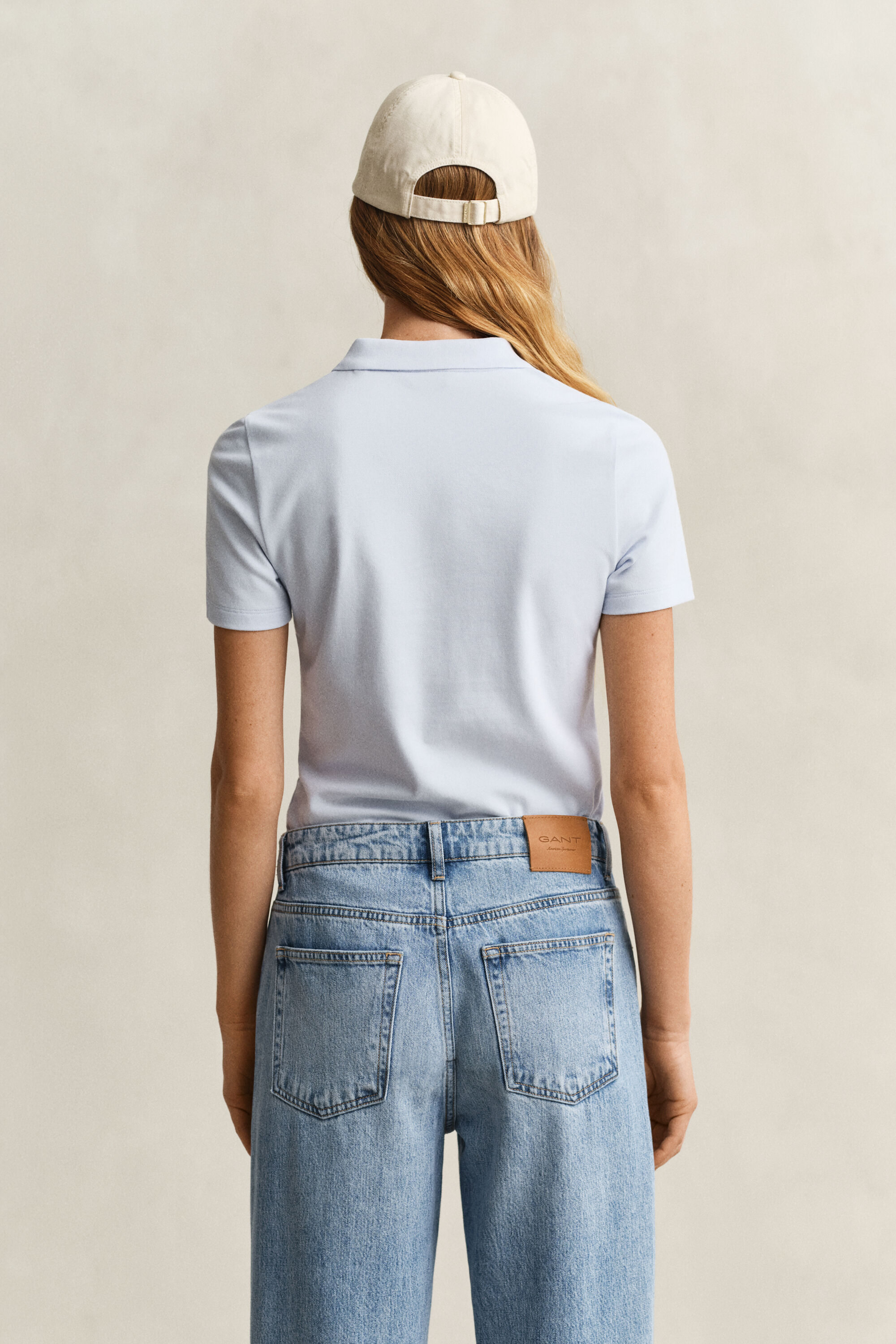 Slim fit ‑mitoitettu pikeepaita