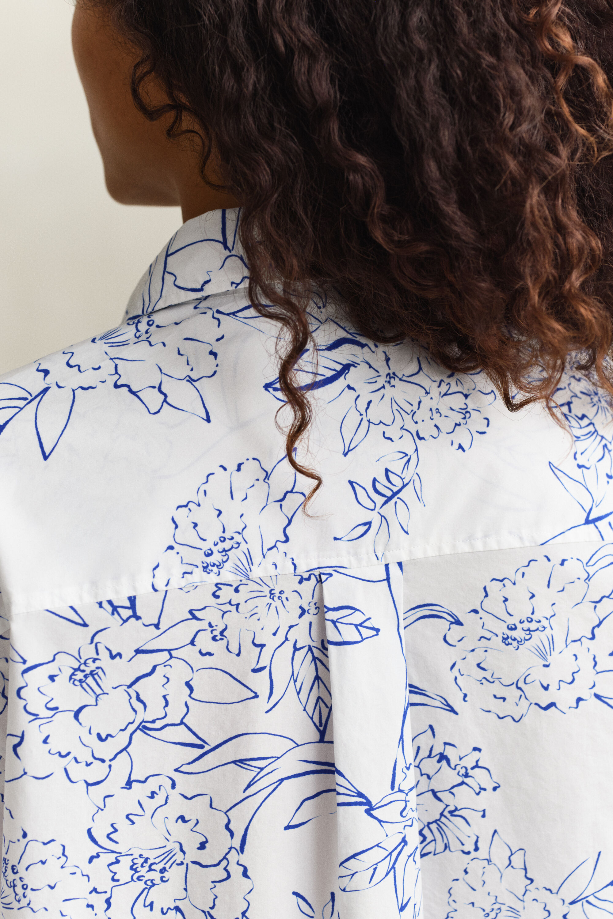 Kukallinen popliinipaita