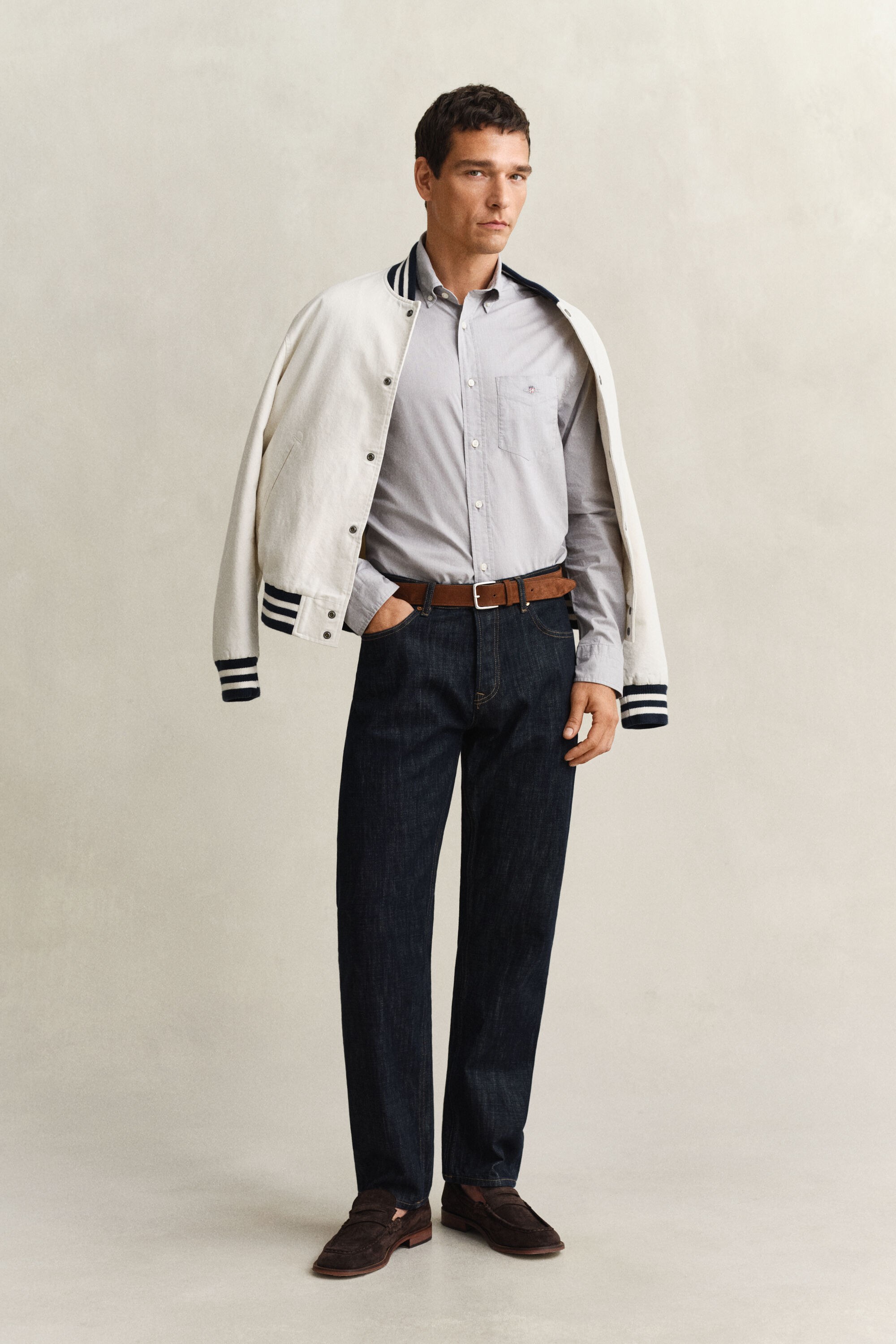 Regular fit ‑mitoitettu Classic-popliinipaita