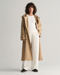 Relaxed fit ‑mitoitetut Pull-On-pellavasekoitehousut