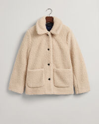 Teddykankainen takki