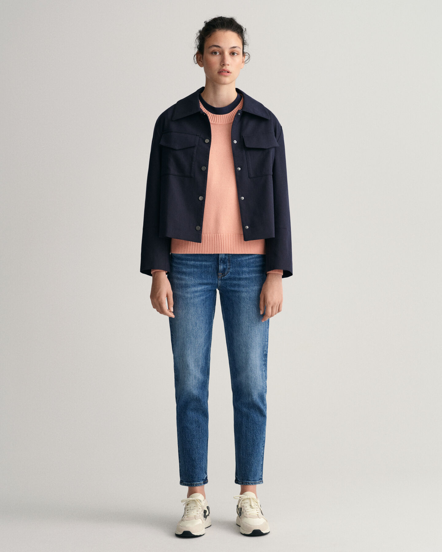 Icon G ‑puuvillaneulepusero, py&ouml;re&auml; p&auml;&auml;ntie