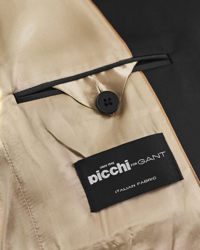 Regular fit ‑mitoitettu villasekoitteinen smokkibleiseri