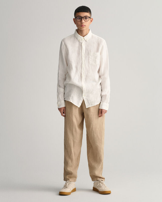 Teens-malliston pellavahousut