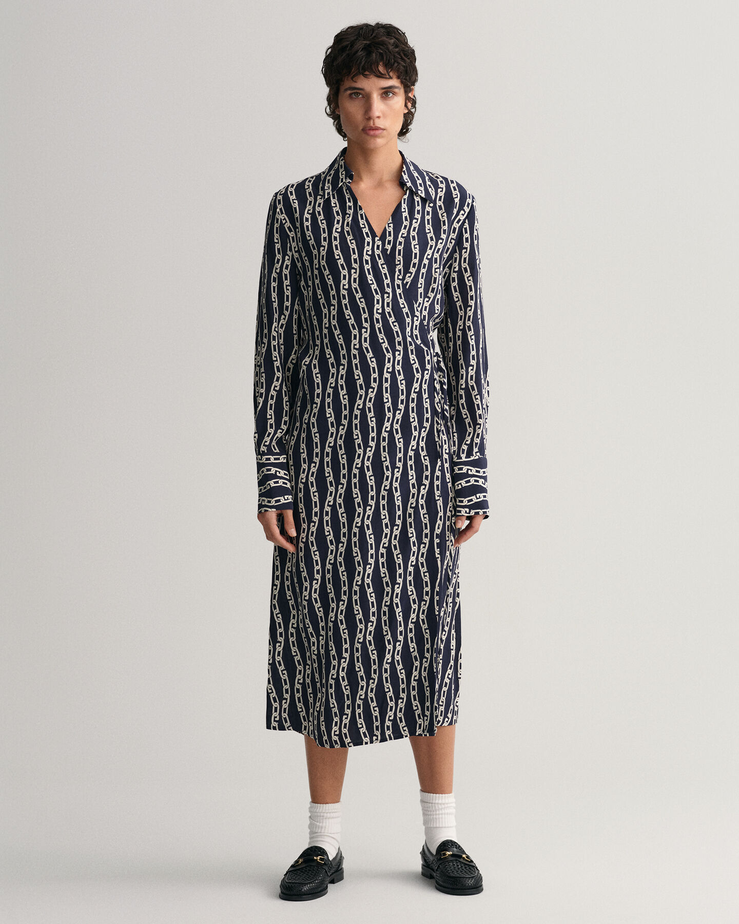 Printtikuvioitu Chain‑kietaisumekko