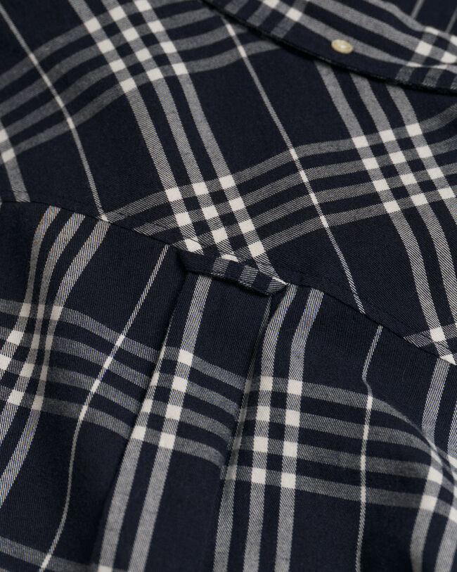 Relaxed fit ‑mitoitettu ruudullinen flanellipaita