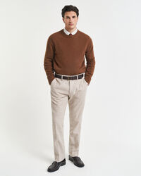 Slim fit ‑mitoitetut Donegal-puvunhousut