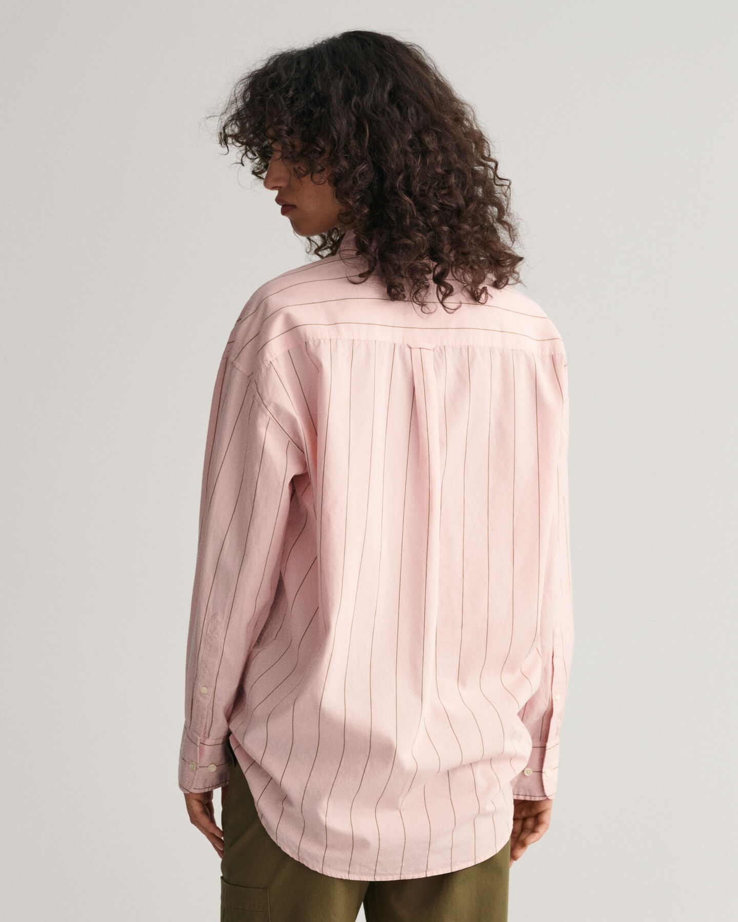 Oversized&nbsp;fit ‑mitoitettu raidallinen Luxury-oxford-paita