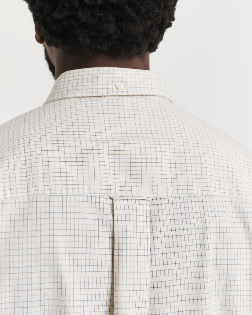 Oversized fit ‑mitoitettu ylellinen oxford-ruutupaita