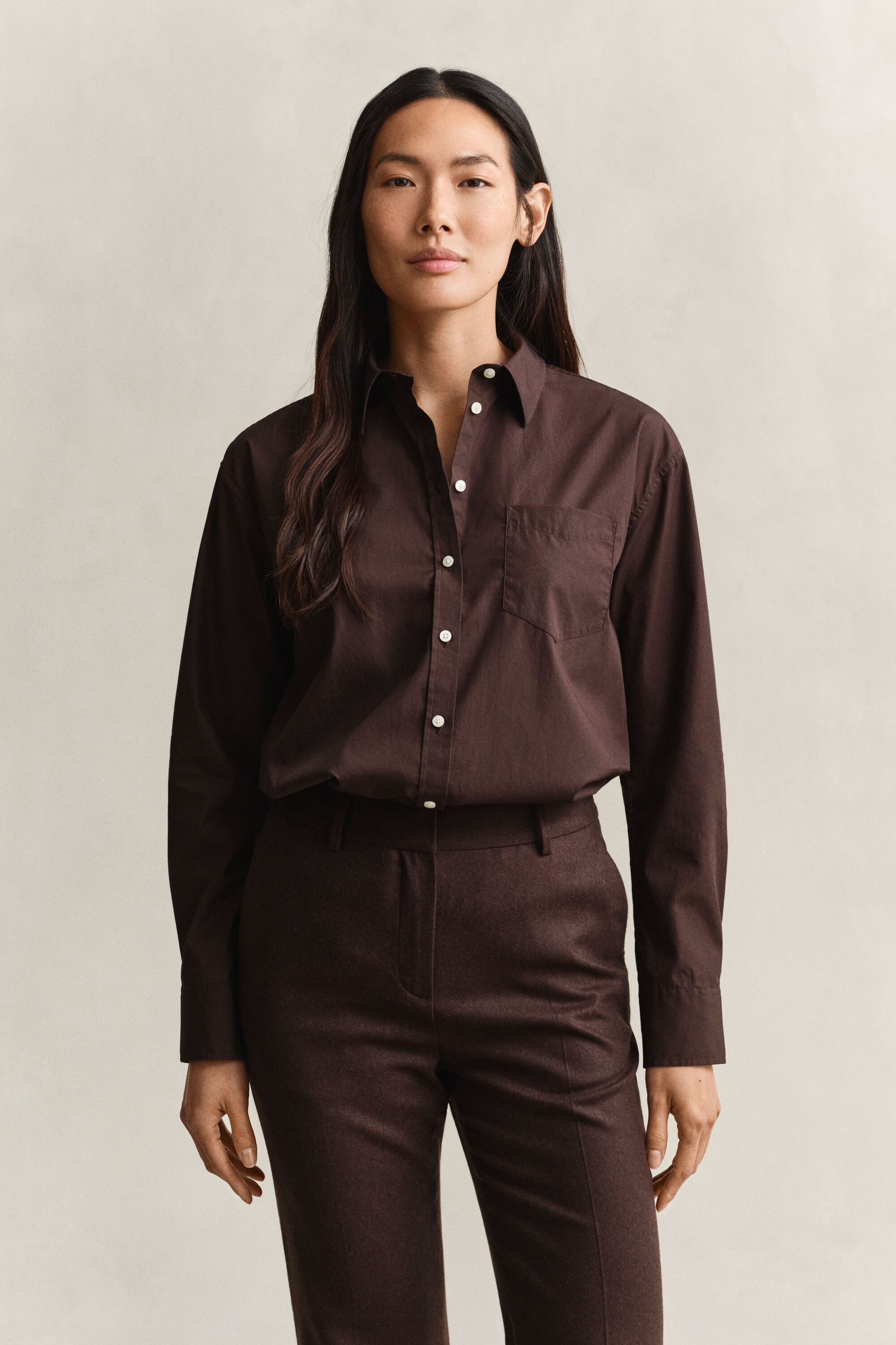 Relaxed fit ‑mitoitettu Classic-popliinipaita