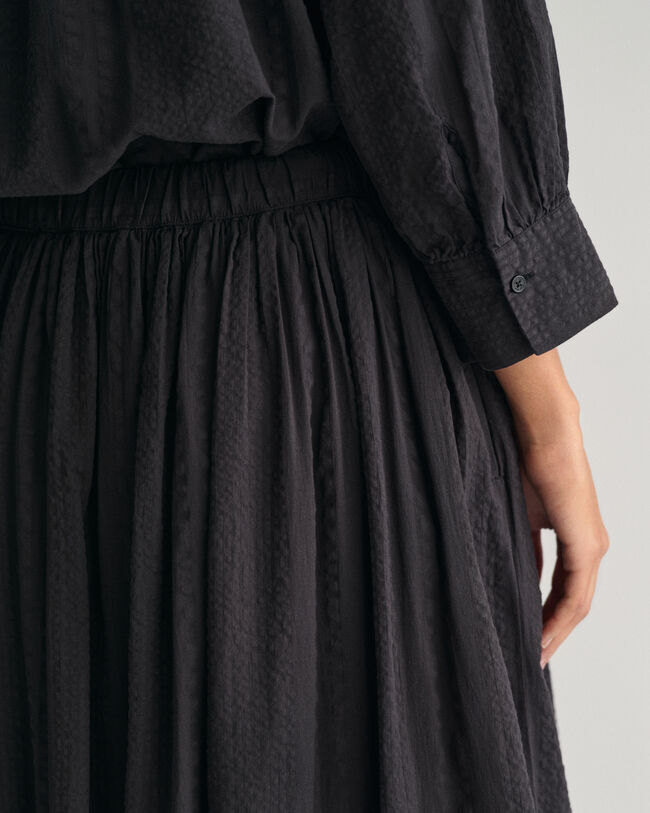 Raidallinen Seersucker Pull-On ‑hame