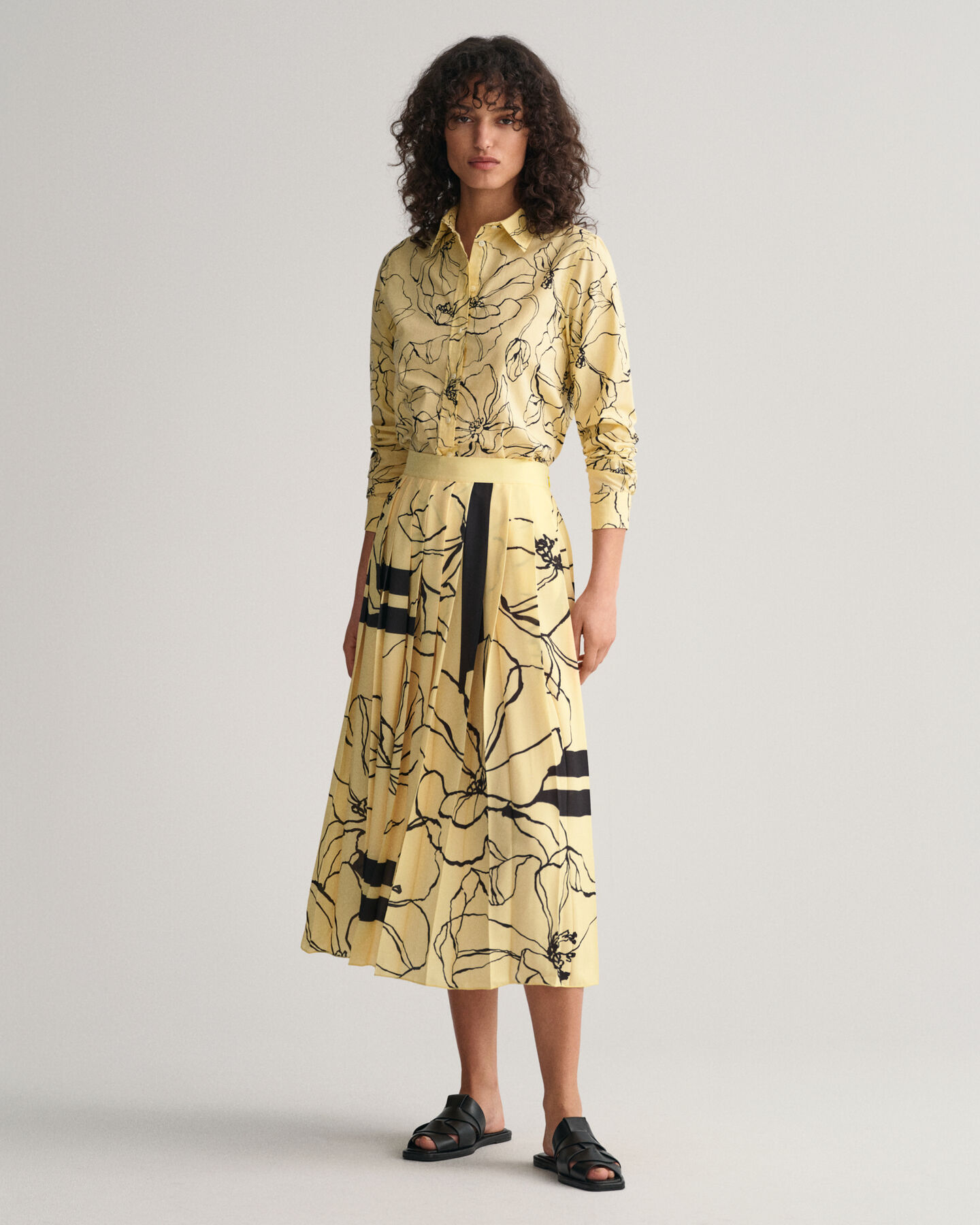 Viivakuvioitu laskoshame