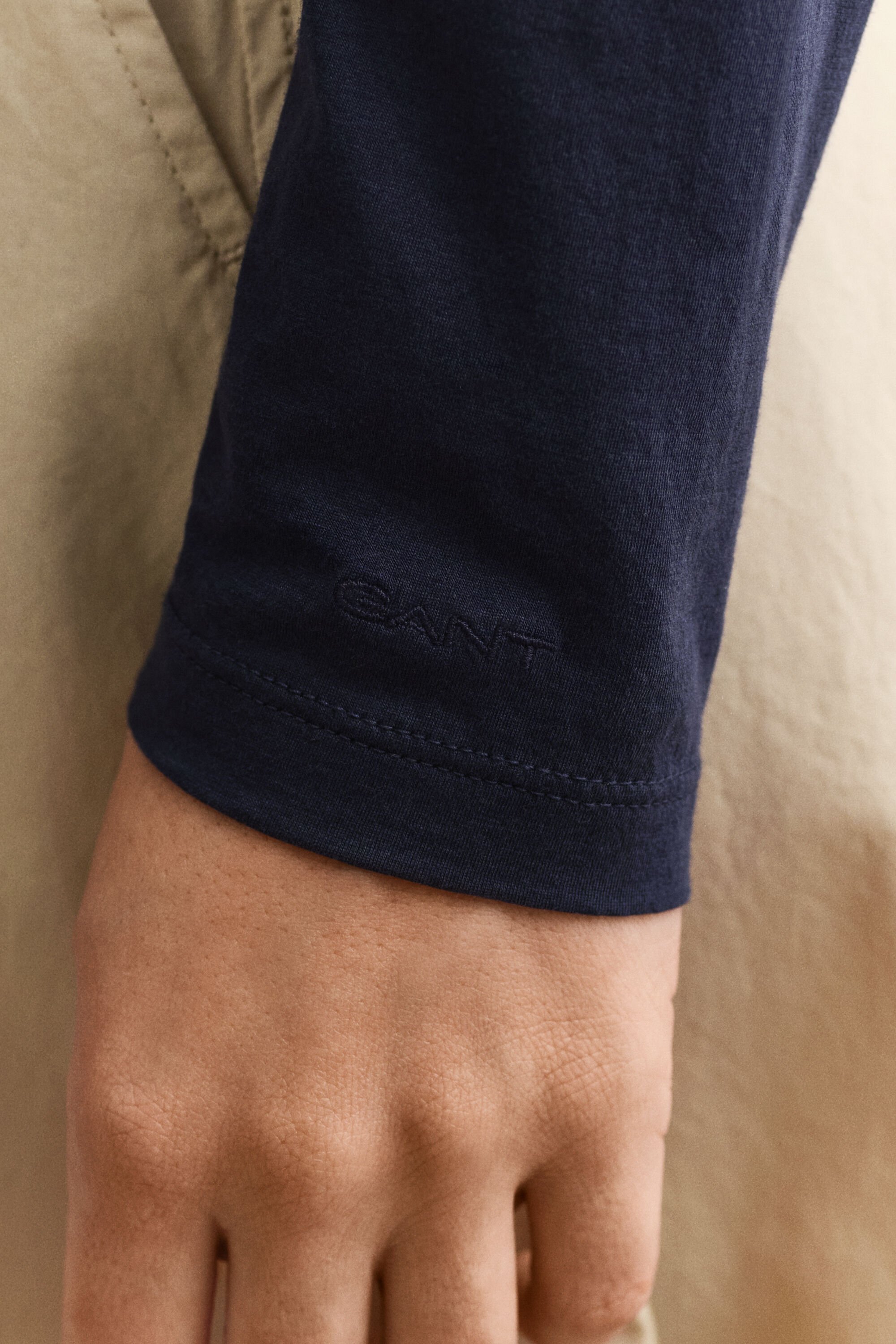 Pitkähihainen puuvilla-t‑paita