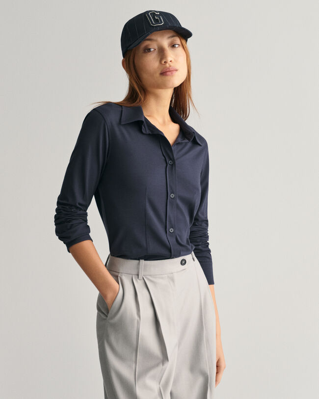 Slim&nbsp;fit ‑mitoitettu jerseypaita