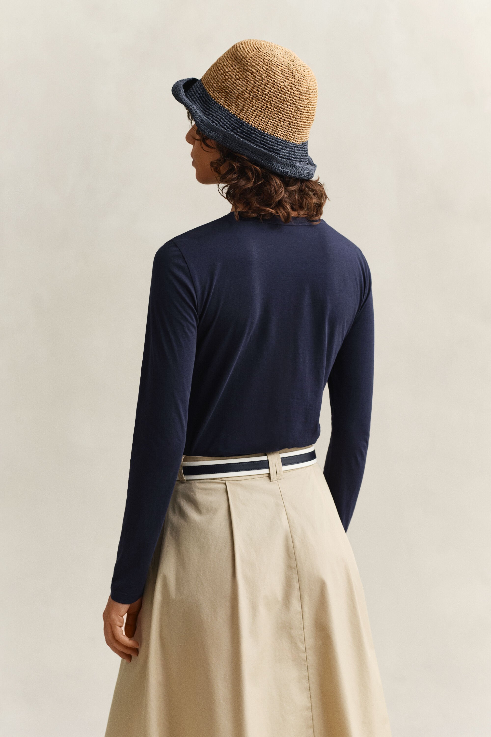 Pitkähihainen puuvilla-t‑paita